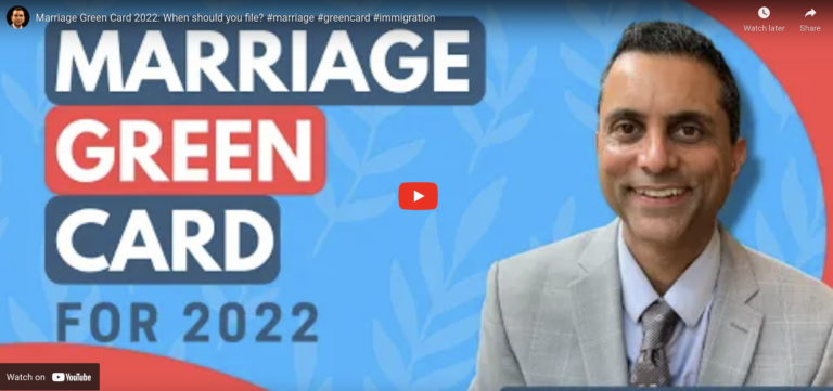 Marriage Green Card 2022: When should you file?